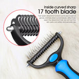 Pet Dog Cat Grooming Comb Brush Undercoat Rake Dematting Deshedding Trimmer