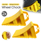 2X Multipurpose Wheel Chock Wedges Car Stopper Wheel Alignment Block