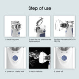 Portable Handheld Ultrasonic Nebulize Inhaler Respirator Mesh Asthma Travel