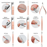 18PCS Manicure Pedicure Kit Set Stainless Steel Nail Grooming Clippers Tools