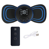 Mini Portable Electric Neck Back Massager EMS Cervical Massage Patch Relief Pain