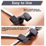 Wrench Extender Adapter Waterproof Wrenches Portable Spanner Conversion Driver