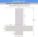 100% Waterproof Recliner Chair Cover with Non Slip Strap Slip Cover for Recliner