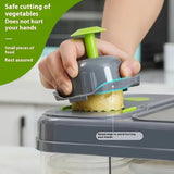 21PCS Vegetable Chopper Set w/ Slicer Grater Basket Board Kitchen Tool Kit