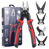 5-PCS Plier Tool Set, 5 in 1 Versatile Tool Kit, with Linesman Plier, Wire