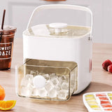 Countertop Ice Maker Machine 48pcs Capacity Food-Grade Double-Layer