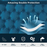 Double Self-Inflating Mattress Sleeping Mat with Built-in Pillow
