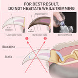 Nail Clippers Toe Claws Trimmer LED Light Cutter Pet Dog Cat 5X Magnification