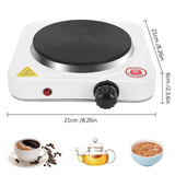 Electric Single Hob/Hot Plate,1500W Skid Proof Feet, Thermostatically Controlled