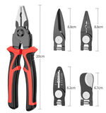 5-PCS Plier Tool Set, 5 in 1 Versatile Tool Kit, with Linesman Plier, Wire