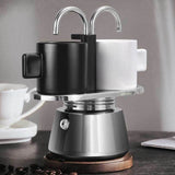 2 Cup Stainless Steel Coffee Maker Pot Stove Top Espresso Brewer