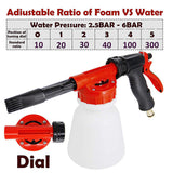 1L Snow Foam Lance Cannon Bottle Soap Gun Sprayer Hose For Car Pressure Washer