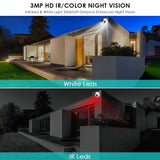 Solar Security Camera Battery Powered Outdoor Wireless WiFi CCTV PTZ Camera IP