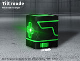 Traderight Laser Level Green Light Auto Self Leveling Waterproof Cross Line Home