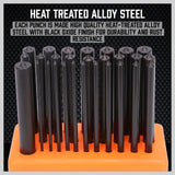 28pc Center Punch Transfer Punch Set Steel Machinist Thread Tool Kit 3/32"-1/2"