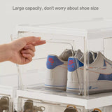 Shoe Box Storage Case Clear Boxes Foldable Stackable Transparent Organizer