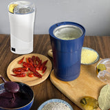 Electric Coffee Grinder Grinding Milling Bean Nut Spice Matte Blender 220V