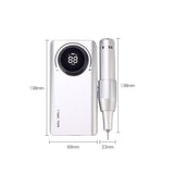 35000RPM Portable Nail Drill Machine Rechargeable E File Fits Manicure Pedicure