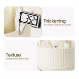 360°Rotating Makeup Brush Storage Box Portable Desktop Cosmetic Organizer