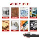 10PCS 3/16-1/2 Concrete Drill Bit Set, Masonry Drill Bits For Brick, Glass...