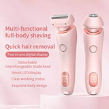 2in1 Pro Silk Glide Epilator Electric Shaver Razors Trimmer Bikini Hair Remover
