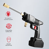1500W Cordless Electric High Pressure Water Spray Car Gun Portable Washer Clean