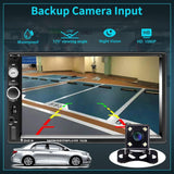 7" Car Radio 2 DIN GPS FM RDS Head Unit Stereo Camera AndroidAuto MP5/FM/WMA/AUX/TF