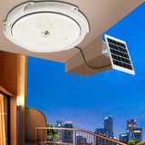 Solar Powered 24/28/32cm LED Ceiling Light Bedroom Garden Garage Shed Tent Lamp