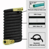 25-100FT Garden Water Hose Flexible Expandable Pipe Car Wash W/ Spray Nozzle Gun