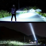 4 mode USB Rechargeable, LED Spotlight Flashlights, High Lumens, Upgraded P50