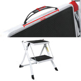 Folding Caravan Steps Double Portable Steady Stool Ladder Anti Slip Accessories
