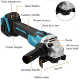 Brushless Cordless Angle Grinder 125mm Cutting Polishing For Makita 18V Battery