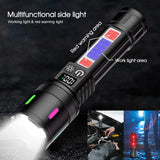 50000000 LED Torch Zoom Light Super Bright Hunting Flashlight USB Rechargeable