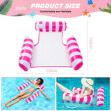 Water Hammock Lounger, Inflatable Pool Floating Bed Rafts, Swimming Chair Toys