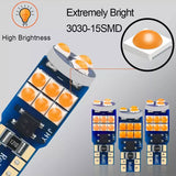 2X T10 12V W5W AMBER INDICATOR REPEATER LED CAR TAIL LIGHTS TURN SIGNAL BULB