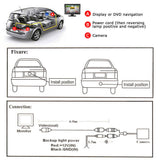 4.3" HD Monitor Reverse Camera Rear View Backup Parking Cam Kit Night Vision