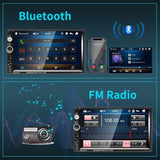 7" Car Radio 2 DIN GPS FM RDS Head Unit Stereo Camera AndroidAuto MP5/FM/WMA/AUX/TF