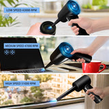 51000RPM Cordless Air Duster Compressed Air Blower Computer Cleaning Cleaner