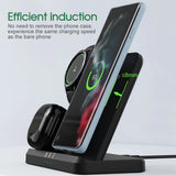 15W Fast Charge 3 In 1 Wireless Charging Station Phone Charging Stand/Dock