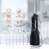 330ML Water Dental Flosser Cordless Oral Irrigator 7Jet Tips Teeth Cleaner USB