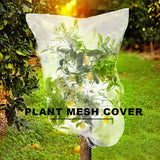 4 Pack Garden Plant Netting Covers Bags with Drawstring Plant Protection Covers Bags