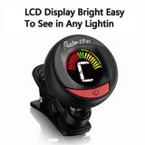 Guitar Tuner Clip On Tuner for Electric Acoustic Guitars Bass Chromatic Violin