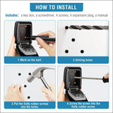 Waterproof Anti-Theft Car Window Mounted Password Keybox