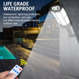 Motion Sensor Solar Powered Lights 3 Modes Household Wall Security Lights