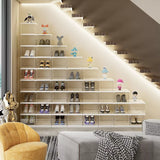 Shoe Box Storage Case Clear Boxes Foldable Stackable Transparent Organizer