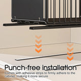 2-Pack Foldable Pull Out Cabinet Organizer, Slide-Out Drawers with Nano Adhesive