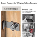 Mechanical Password Lock Hasp – Keyless Combination Cabinet Drawer Door Lock