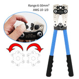 Crimping Tool Cable Crimper Wire Plug Pliers Battery Terminal Lug Hex 6-50mm²