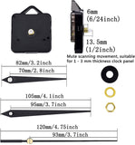 Silent Clock Movement Mechanism Quartz Clock Motor Kit Non-Ticking Clocks DIY