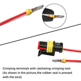 708Pcs Car Automotive Waterproof Electrical Wire Connector Plug 1-6 Pin Kit